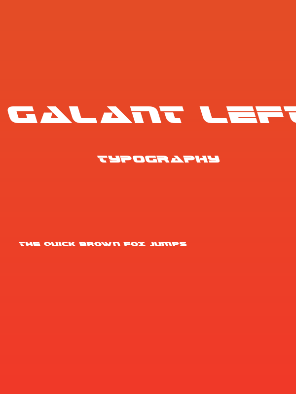 Galant Leftalic Poster