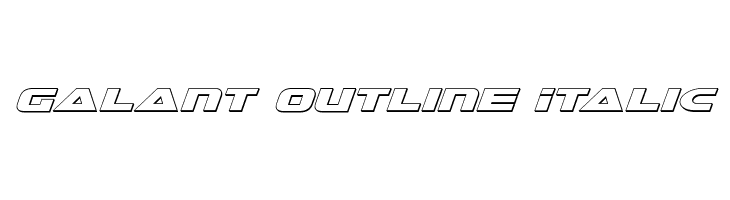 Galant Outline Italic  フリーフォントのダウンロード