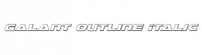 Galant Outline Italic  Frei Schriftart Herunterladen