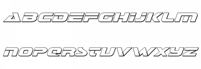 Galant Outline Italic Fonte MAIÚSCULAS