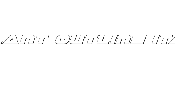 Galant Outline Italic Logo
