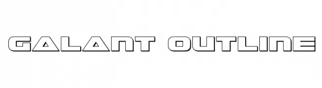 Galant Outline  Frei Schriftart Herunterladen