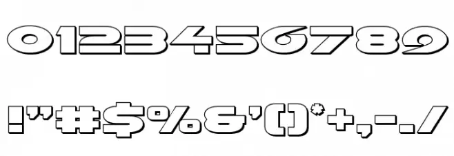 Galant Outline Font OTHER CHARS