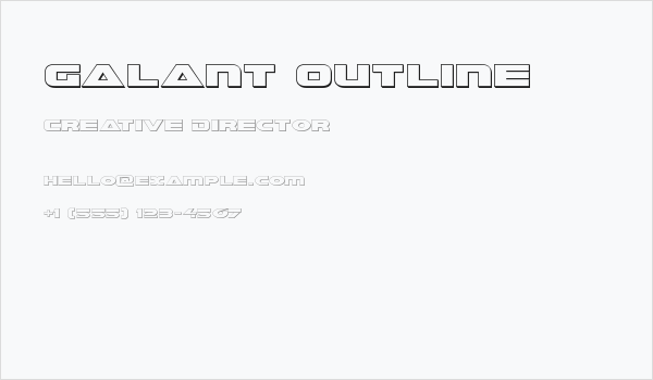 Galant Outline Business Card