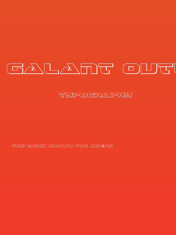 Galant Outline Poster