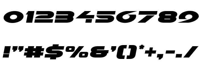 Galant Semi-Italic Font OTHER CHARS