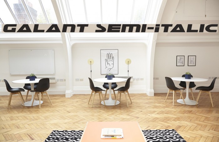 Galant Semi-Italic Font examples