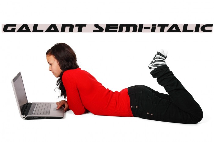 Galant Semi-Italic Font examples
