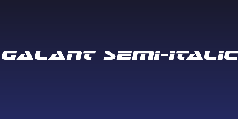 Galant Semi-Italic Social Header