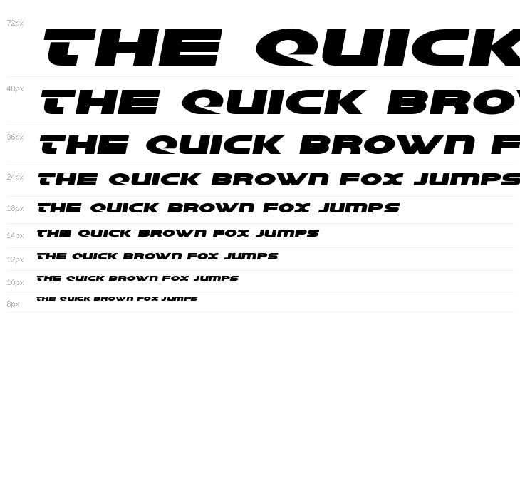 Galant Semi-Italic Waterfall