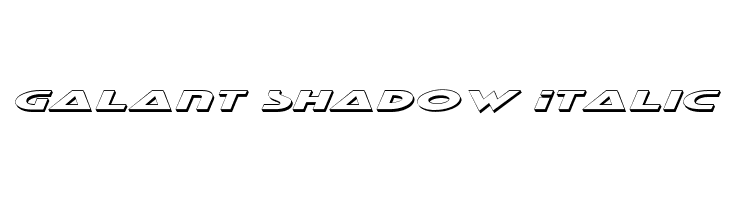 Galant Shadow Italic Font