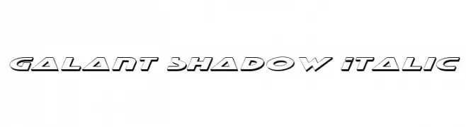 Galant Shadow Italic  Fuentes Gratis Descargar