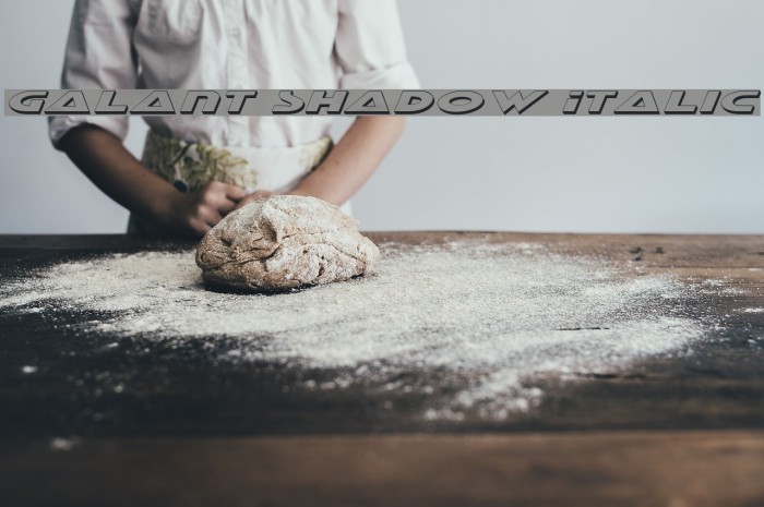 Galant Shadow Italic Font examples