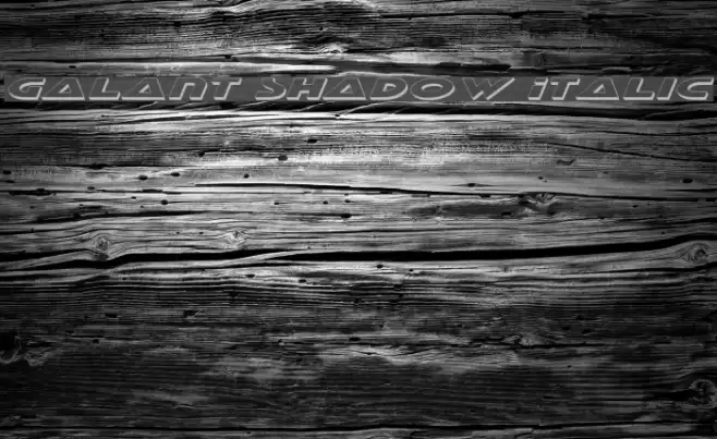 Galant Shadow Italic フォント examples