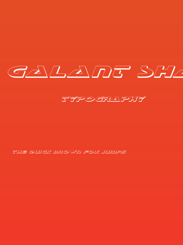 Galant Shadow Italic Poster