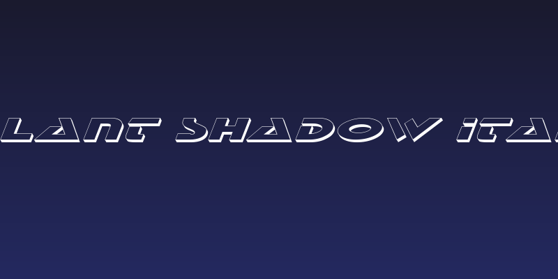 Galant Shadow Italic Social Header
