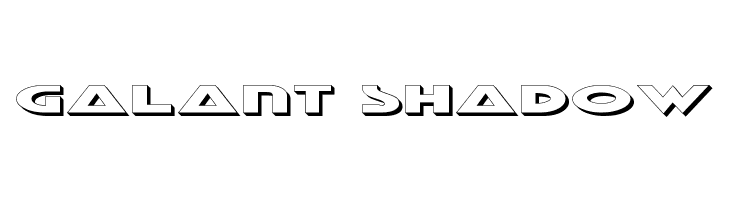 Galant Shadow Font