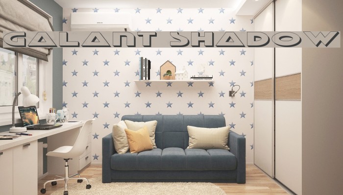 Galant Shadow Font examples