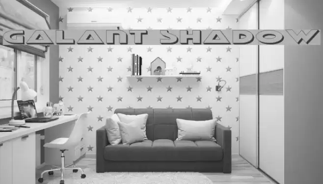 Galant Shadow Font examples