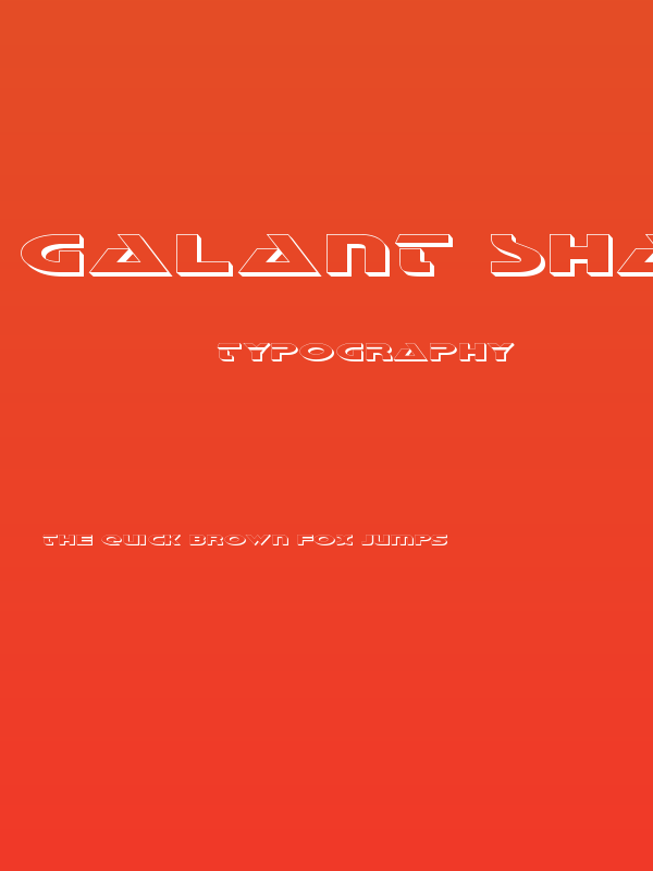 Galant Shadow Poster