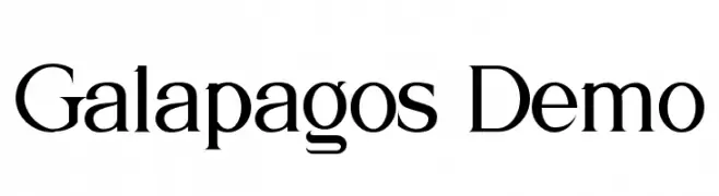 Galapagos Demo  Frei Schriftart Herunterladen