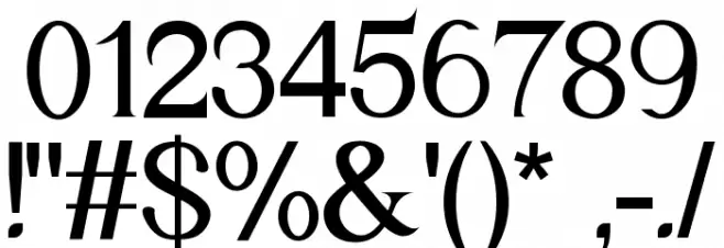 Galapagos Demo Font OTHER CHARS