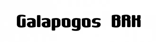 Galapogos BRK  フリーフォントのダウンロード
