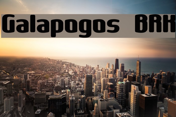 Galapogos BRK Font examples