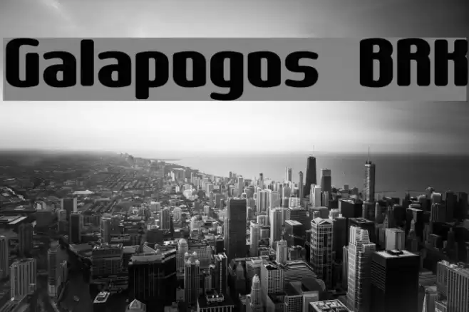 Galapogos BRK Шрифта examples