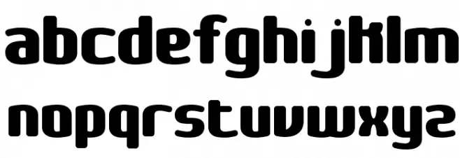 Galapogos BRK Font LOWERCASE