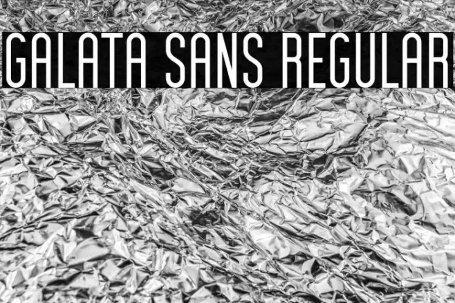 Galata Sans Regular Font examples