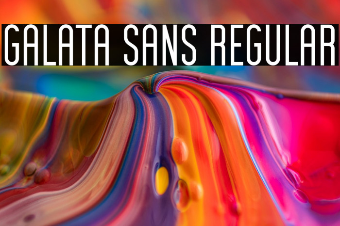 Galata Sans Regular Example 3