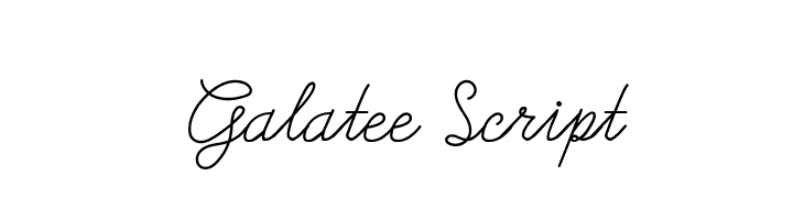 Galatee Script  免费字体下载