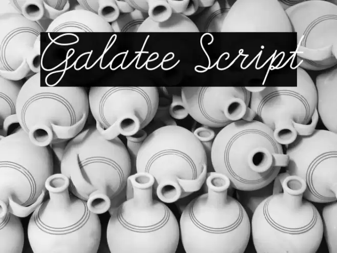 Galatee Script Font examples