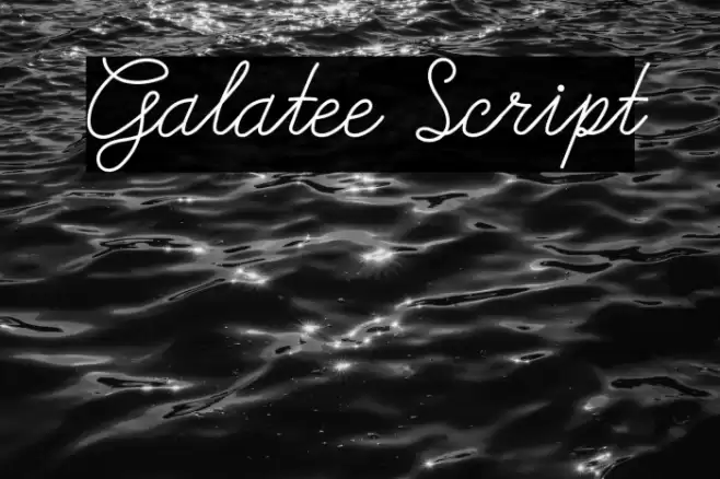 Galatee Script Font examples
