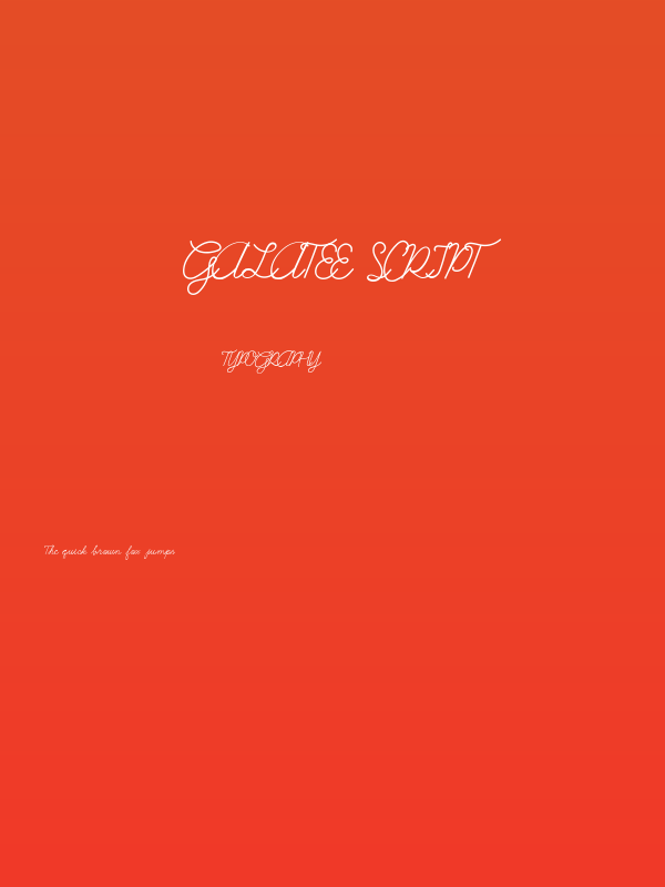 Galatee Script Poster