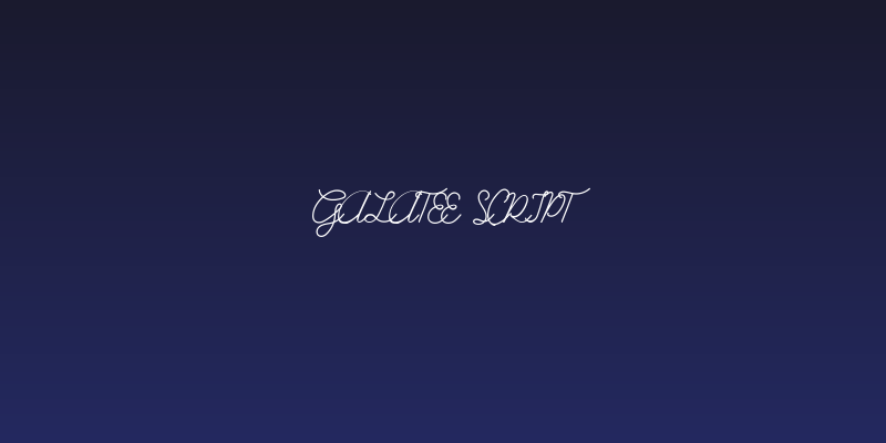 Galatee Script Social Header
