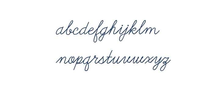 Galatee Script Lowercase