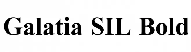 Galatia SIL Bold  font caratteri gratis