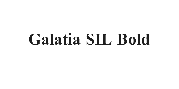 Galatia SIL Bold Logo