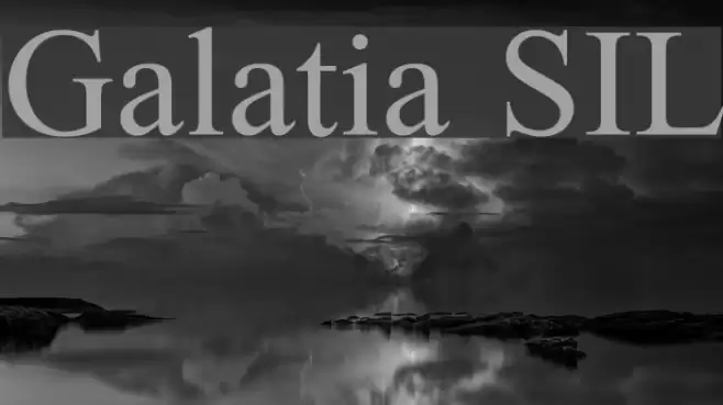 Galatia SIL Font examples