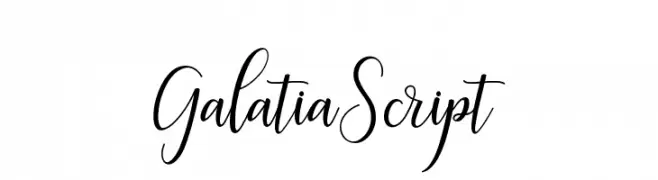 GalatiaScript  Frei Schriftart Herunterladen