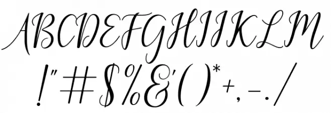 GalatiaScript Font OTHER CHARS