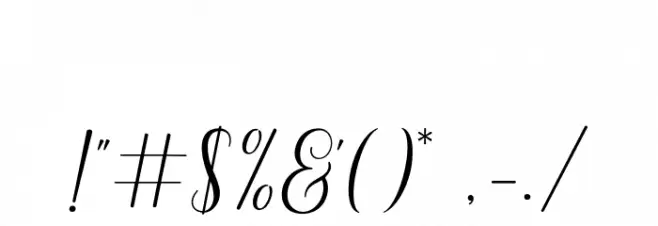 GalatiaScript Font OTHER CHARS