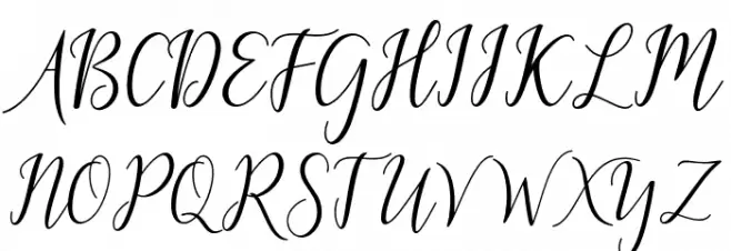 GalatiaScript Шрифта ВЕРХНИЙ