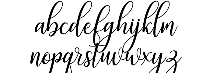 GalatiaScript Font LOWERCASE