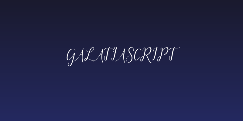 GalatiaScript Social Header