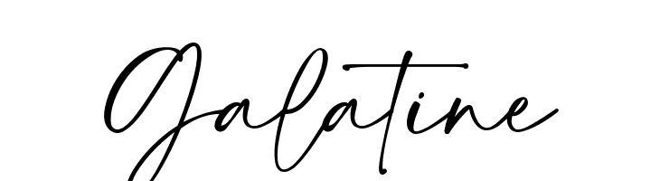 Galatine  免费字体下载