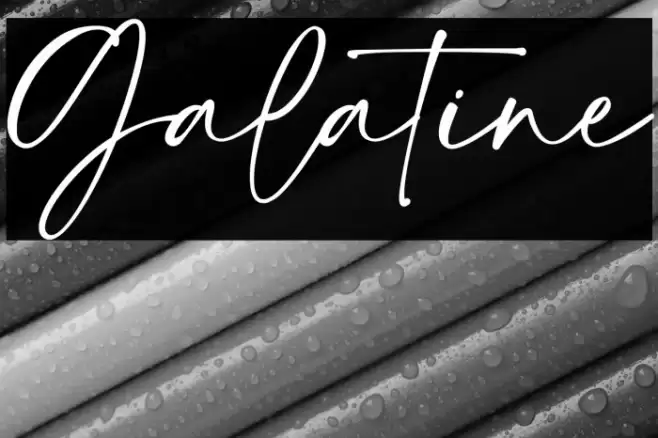 Galatine Font examples