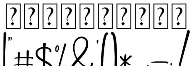 Galato Font OTHER CHARS